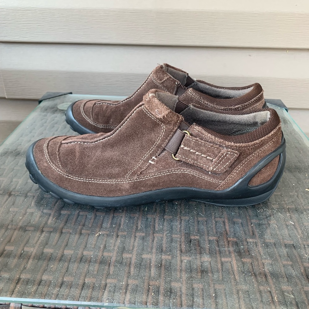 Privo by Clarks Brown Suede Leather Ankle Shoes Comfort Women's Size 6 1/2 M
